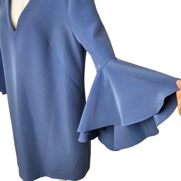 Milly Womens Nicole Bell Sleeve Shift Dress Size M - Picture 5 of 13